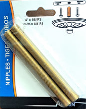 Load image into Gallery viewer, 4" Threaded Rod Nipples 1/8" IPS - LA987