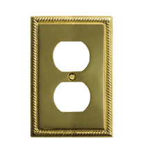 Load image into Gallery viewer, 'Georgian' Solid Cast Brass Wallplate with Pewter Plating - 1-53