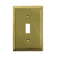 Load image into Gallery viewer, 'Georgian' Solid Cast Brass Wallplate with Pewter Plating - 1-53