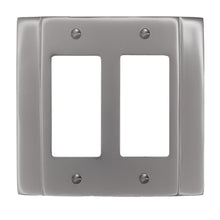 Load image into Gallery viewer, 'Classic' Solid Cast Brass Switchplate/Wallplate with Pewter Plating - 1-71