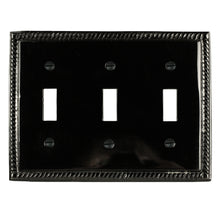 Load image into Gallery viewer, Italia Solid Brass W/Black Onyx Shiny Finish - 1-82