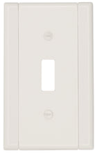 Load image into Gallery viewer, Plastic White w/White Sides Wallplate 1Toggle