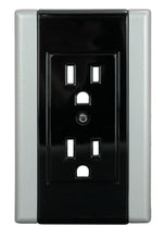 Load image into Gallery viewer, Black with Satin Nickel Sides Wallplates - 10-992D