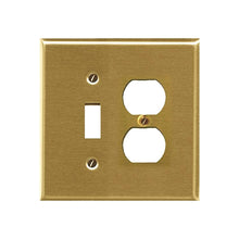 Load image into Gallery viewer, Metal Traditional Brass Wallplate - 2-163BR