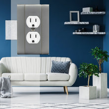 Load image into Gallery viewer, 'Classic' Solid Cast Brass Switchplate/Wallplate with Pewter Plating - 1-71