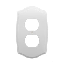 Load image into Gallery viewer, Decorative Metal White Wallplate - 2-1006T