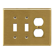 Load image into Gallery viewer, Metal Traditional Brass Wallplate - 2-163BR