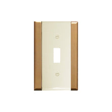 Load image into Gallery viewer, Plastic Ivory with Gold Sides Wallplates - 10-84TT