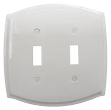 Load image into Gallery viewer, Decorative Metal White Wallplate - 2-1006R