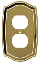 Load image into Gallery viewer, 'Colonial' Style Brass Wall Plate, suits Vintage or Contemporary home design- 2-1009R
