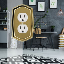 Load image into Gallery viewer, 'Colonial' Style Brass Wall Plate, suits Vintage or Contemporary home design- 2-1009D