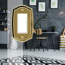 Load image into Gallery viewer, 'Colonial' Style Brass Wall Plate, suits Vintage or Contemporary home design- 2-1009R
