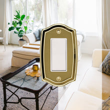 Load image into Gallery viewer, 'Colonial' Style Brass Wall Plate, suits Vintage or Contemporary home design- 2-1009RR