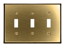 Load image into Gallery viewer, Traditional Antique Brass Wall Plate, minimalist, durable, match any decor - 2-163AB
