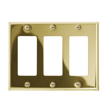 Load image into Gallery viewer, Metal Traditional Brass Wallplate - 2-163BR
