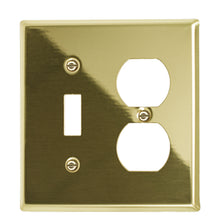 Load image into Gallery viewer, Metal Traditional Brass Wallplate - 2-163BR
