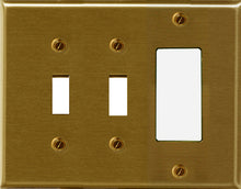 Load image into Gallery viewer, Metal Traditional Brass Wallplate - 2-163BR