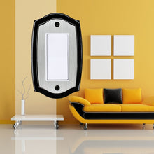 Load image into Gallery viewer, Decorative Metal Brushed Steel on Black Colonial Wallplate - 2-171R