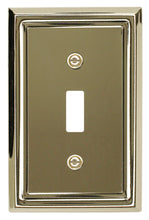 Load image into Gallery viewer, Decorative Contoured Metal "Estate" Bright Brass Wall Plate - 2-200RRR