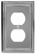 Load image into Gallery viewer, Decorative Metal Polished Chrome "Estate" Wallplate - 2-202RRR