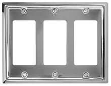 Load image into Gallery viewer, Decorative Metal Polished Chrome "Estate" Wallplate - 2-202TTT