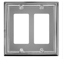 Load image into Gallery viewer, Decorative Metal Polished Chrome "Estate" Wallplate - 2-202TTT