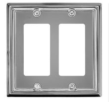 Load image into Gallery viewer, Decorative Metal Polished Chrome "Estate" Wallplate - 2-202RRR