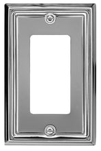 Load image into Gallery viewer, Decorative Metal Polished Chrome "Estate" Wallplate - 2-202R
