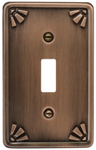Load image into Gallery viewer, Metal Screwless 1Toggle Wallplate, Oil Rubbed Bronze