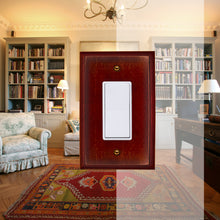 Load image into Gallery viewer, Dark Cherry Solid Wood Wall Plate - 4-407