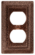 Load image into Gallery viewer, Decorative Metal Weathered Copper-Bronze 1Duplex Wallplate