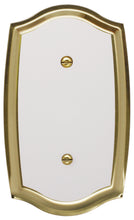 Load image into Gallery viewer, Decorative Brass Wall Plates with White Centre - 2021TTT