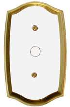 Load image into Gallery viewer, Decorative Brass Wall Plates with White Centre - 2021TTT