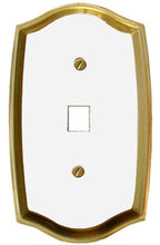 Load image into Gallery viewer, Decorative Brass Wall Plates with White Centre - 2021T