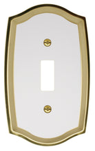 Load image into Gallery viewer, Decorative Brass Wall Plates with White Centre - 2021B