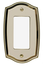 Load image into Gallery viewer, Decorative Metal Ivory on Brass Wall Plate - 2022D