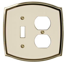 Load image into Gallery viewer, Decorative Metal Ivory on Brass Wall Plate - 2022TTT