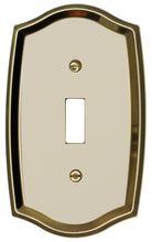 Load image into Gallery viewer, Decorative Metal Ivory on Brass Wall Plate - 2022D