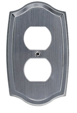 Load image into Gallery viewer, Decorative Metal Etched Chrome Wall Plate - 2053TT