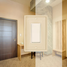 Load image into Gallery viewer, Solid Wood, Satinwood Ivory Wallplate Rocker 29-201