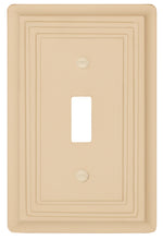Load image into Gallery viewer, Solid Wood, Satinwood Ivory Wallplate 1Rocker 29-201 Toggle