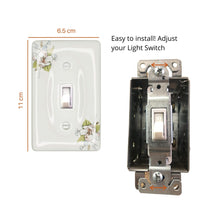 Load image into Gallery viewer, Pink Floral Wallplate Ceramic Porcelain Decorative Switchplate Cover - 3000T