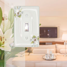 Load image into Gallery viewer, Pink Floral Wallplate Ceramic Porcelain Decorative Switchplate Cover - 3000T
