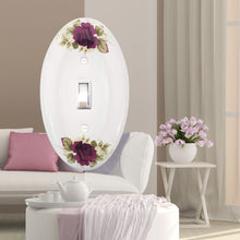 Load image into Gallery viewer, Red Roses Porcelain / Ceramic Oval Wall Plate - 3027T