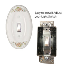 Load image into Gallery viewer, Peach Bouquet Floral Ceramic/ Porcelain Oval Wall Plate - 3028T