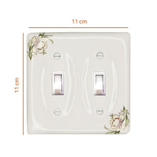 Load image into Gallery viewer, Pink and Yellow Floral Wallplate Ceramic Porcelain Switchplate Cover - 3003