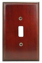 Load image into Gallery viewer, Dark Cherry Solid Wood Wall Plate - 4-407