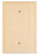 Load image into Gallery viewer, Solid Traditional Unfinished Wood Blank Wall Plate