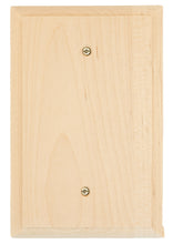 Load image into Gallery viewer, Solid Traditional Unfinished Wood Blank Wall Plate