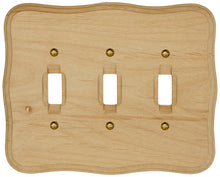 Load image into Gallery viewer, Solid Provincial Unfinished Wood Wall Plate - 4-420RR